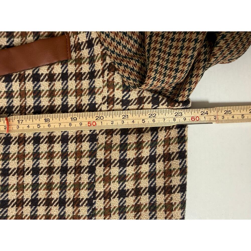 Steve Madden Carolina Oversized Blazer, Brown Plaid, NWT - Picture 10 of 14